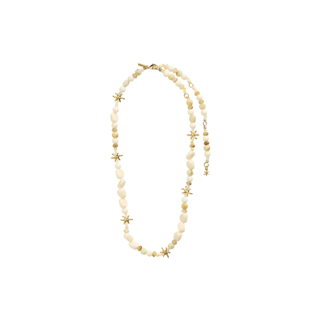 PRISM necklace white/gold-plated
