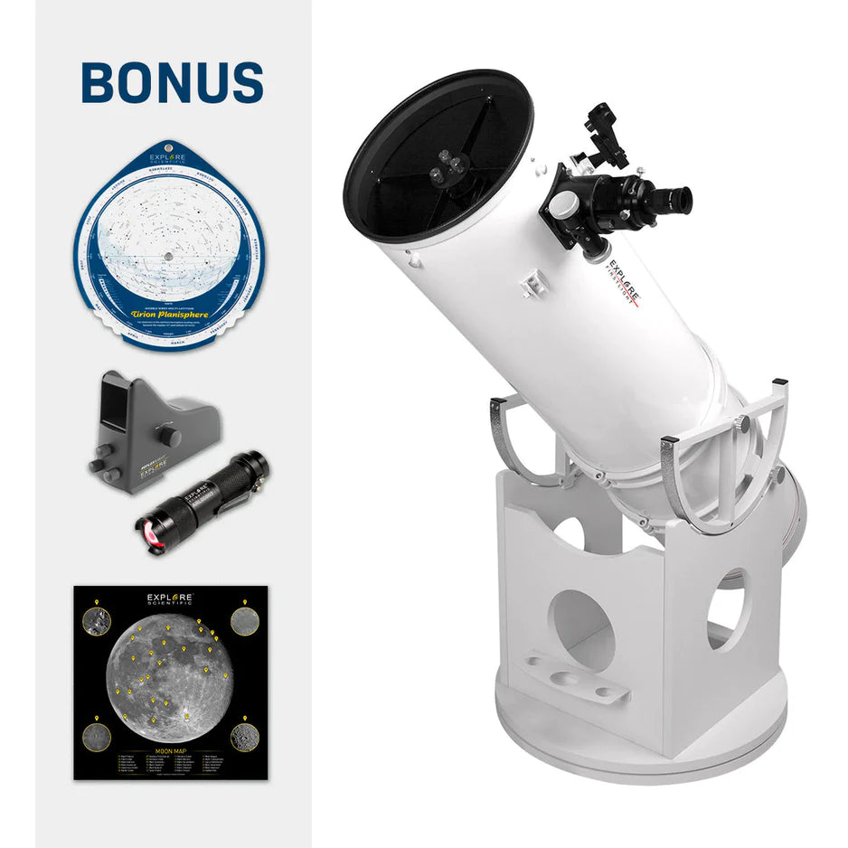 Explore Scientific FirstLight Dobsonian Telescope Package - 10"