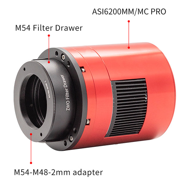 ZWO 2-Inch Mounted Filter Drawer - M54